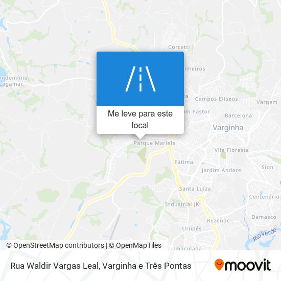 Rua Waldir Vargas Leal mapa