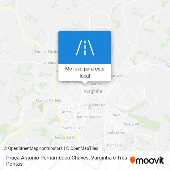 Praça Antônio Pernambuco Chaves mapa