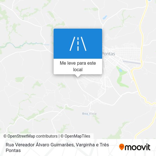 Rua Vereador Álvaro Guimarães mapa