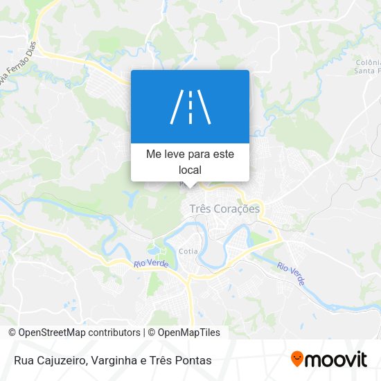 Rua Cajuzeiro mapa
