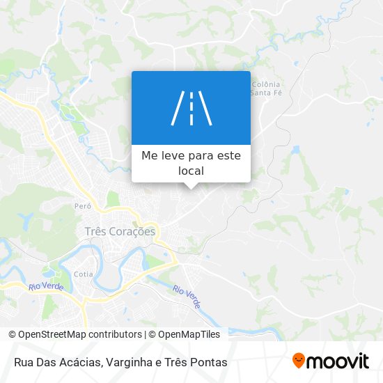 Rua Das Acácias mapa