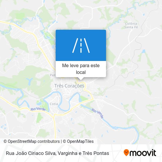 Rua João Ciriaco Silva mapa