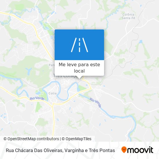 Rua Chácara Das Oliveiras mapa