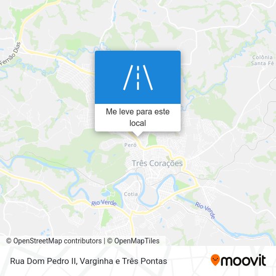 Rua Dom Pedro II mapa