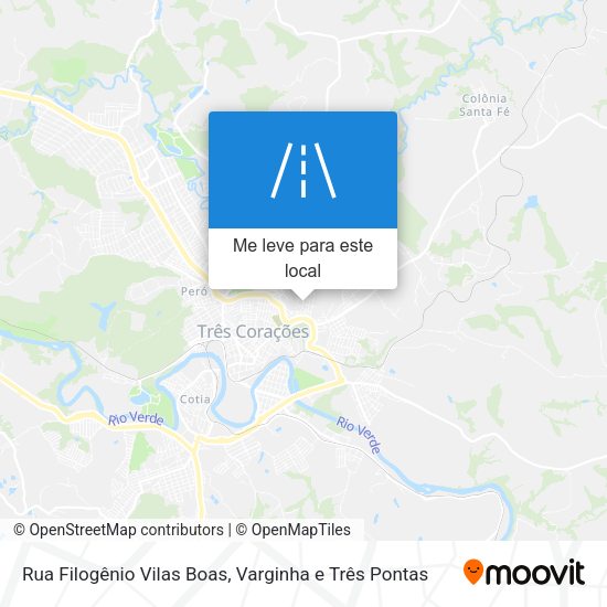 Rua Filogênio Vilas Boas mapa