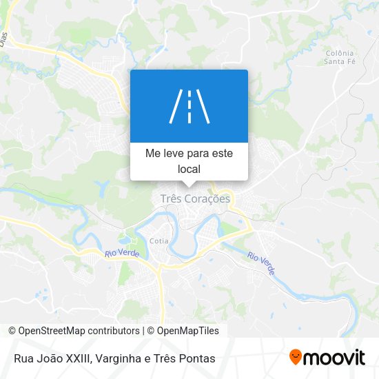 Rua João XXIII mapa