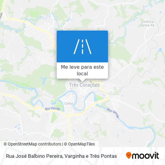 Rua José Balbino Pereira mapa