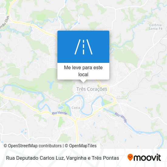 Rua Deputado Carlos Luz mapa