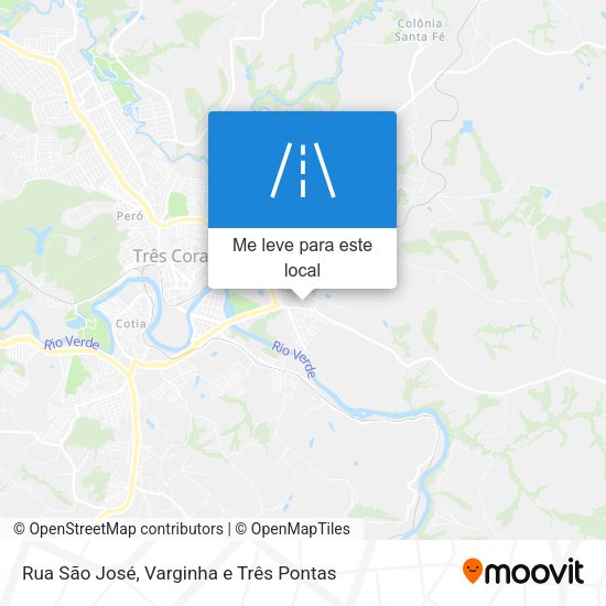 Rua São José mapa