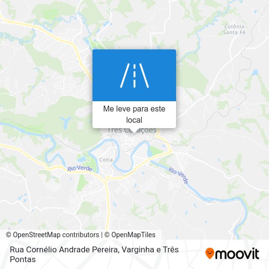 Rua Cornélio Andrade Pereira mapa