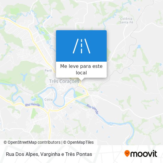 Rua Dos Alpes mapa