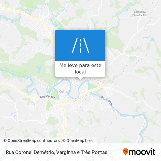 Rua Coronel Demétrio mapa