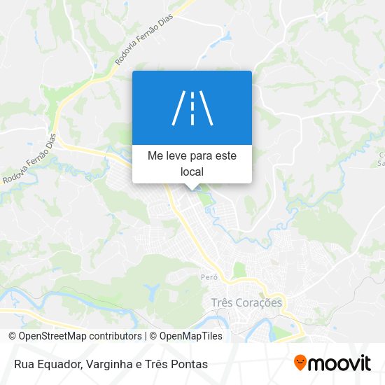 Rua Equador mapa