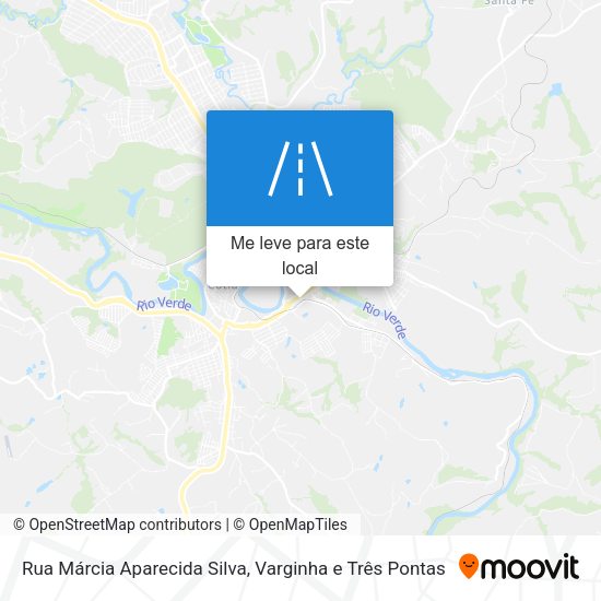 Rua Márcia Aparecida Silva mapa