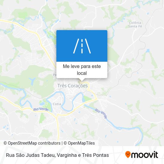 Rua São Judas Tadeu mapa