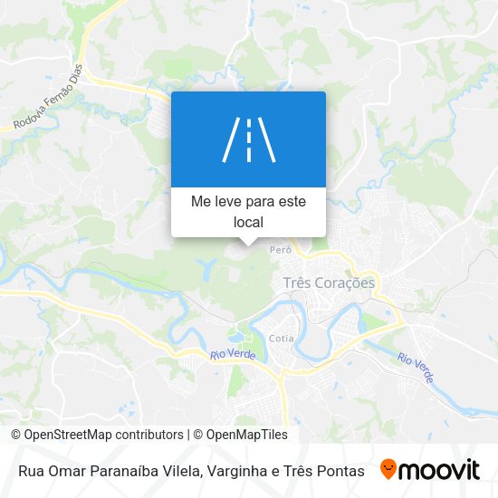 Rua Omar Paranaíba Vilela mapa