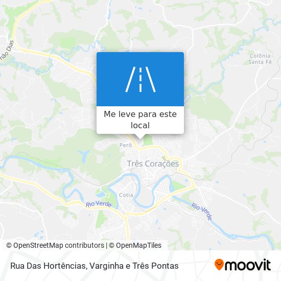 Rua Das Hortências mapa