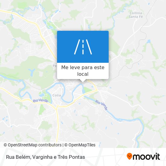 Rua Belém mapa