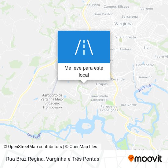 Rua Braz Regina mapa