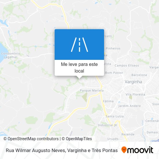 Rua Wilmar Augusto Neves mapa