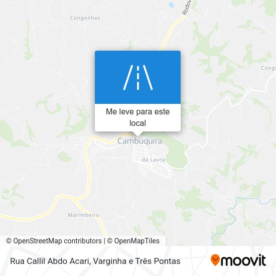 Rua Callil Abdo Acari mapa