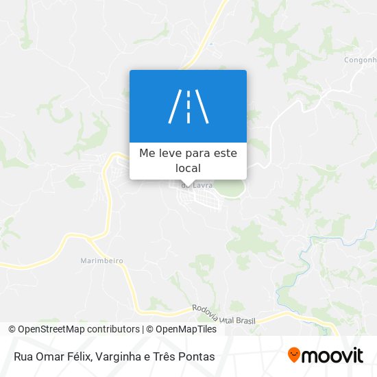 Rua Omar Félix mapa