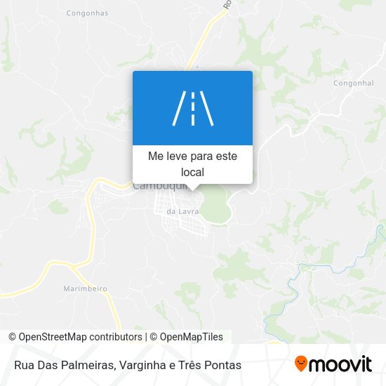 Rua Das Palmeiras mapa