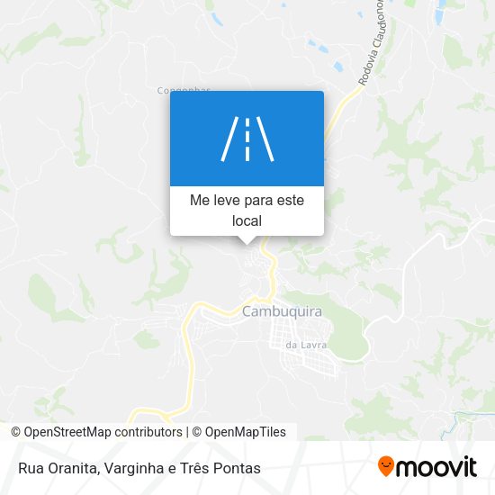 Rua Oranita mapa