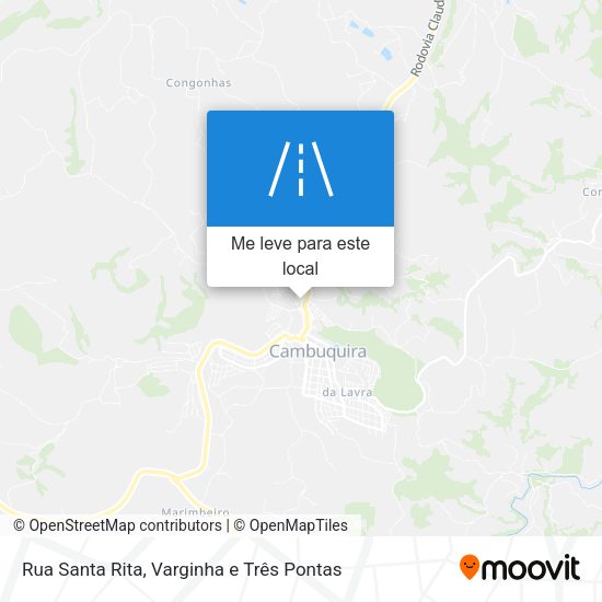Rua Santa Rita mapa