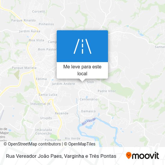 Rua Vereador João Paes mapa