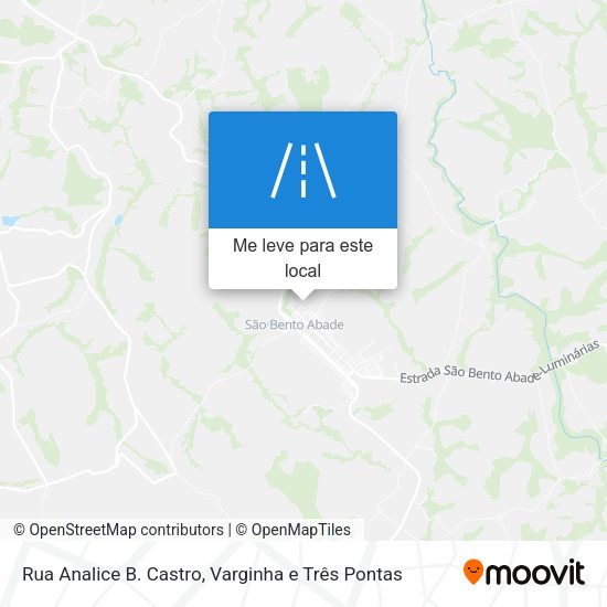Rua Analice B. Castro mapa
