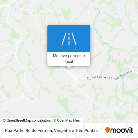 Rua Padre Bento Ferreira mapa