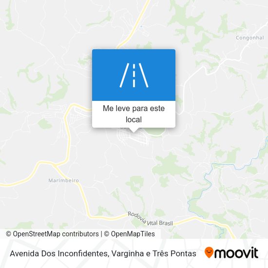 Avenida Dos Inconfidentes mapa