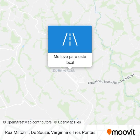 Rua Milton T. De Souza mapa