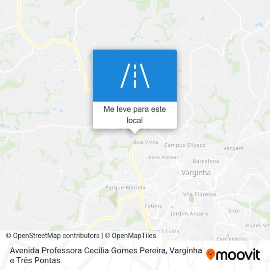 Avenida Professora Cecília Gomes Pereira mapa