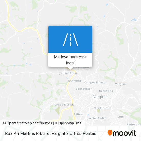 Rua Ari Martins Ribeiro mapa