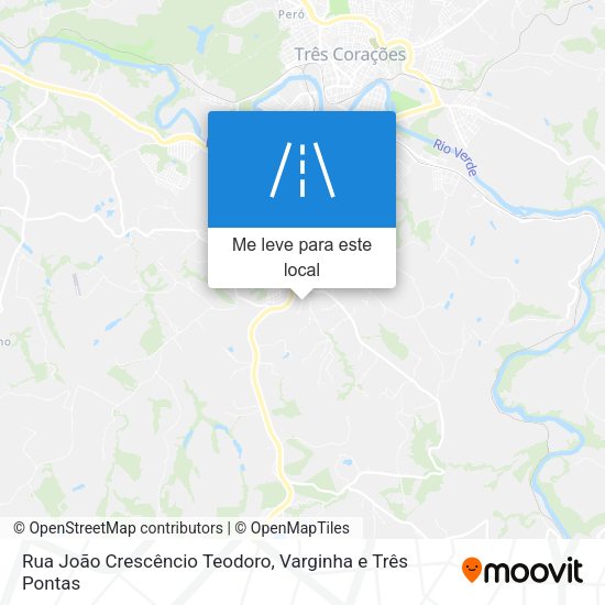 Rua João Crescêncio Teodoro mapa