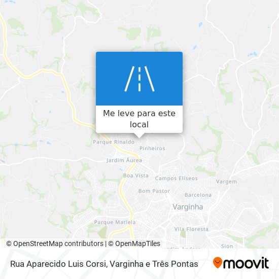 Rua Aparecido Luis Corsi mapa