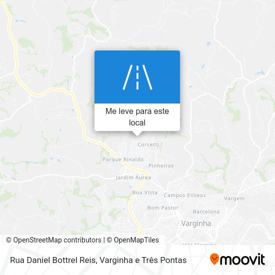 Rua Daniel Bottrel Reis mapa