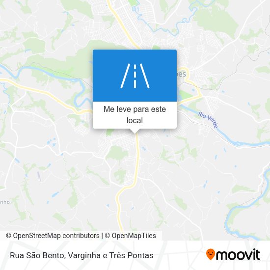 Rua São Bento mapa