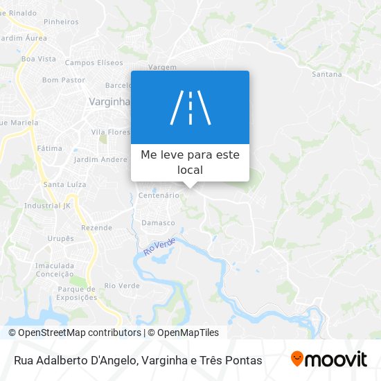 Rua Adalberto D'Angelo mapa