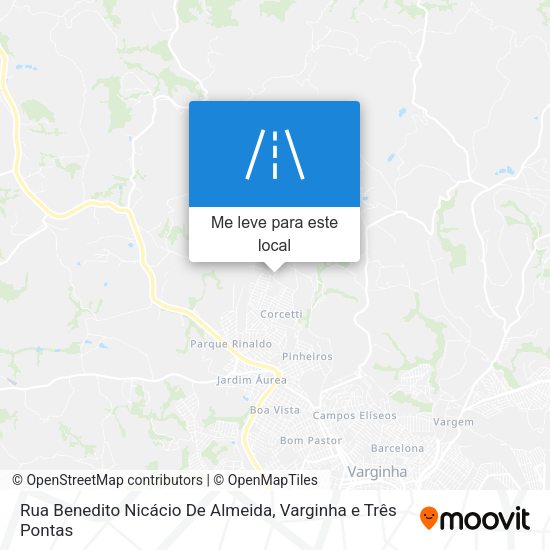 Rua Benedito Nicácio De Almeida mapa