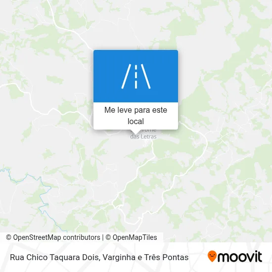 Rua Chico Taquara Dois mapa