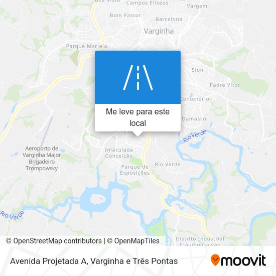 Avenida Projetada A mapa