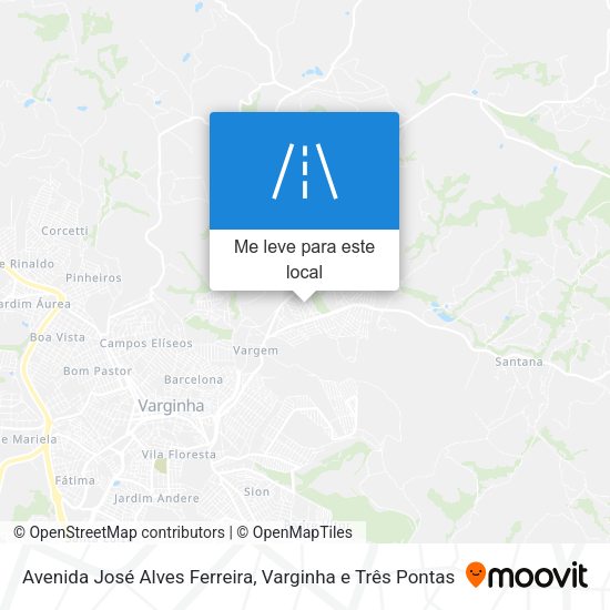 Avenida José Alves Ferreira mapa