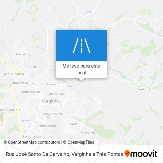 Rua José Santo De Carvalho mapa
