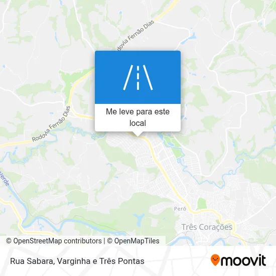 Rua Sabara mapa