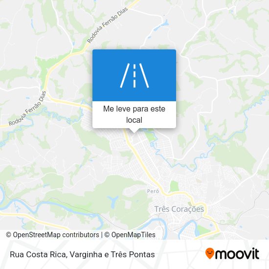 Rua Costa Rica mapa