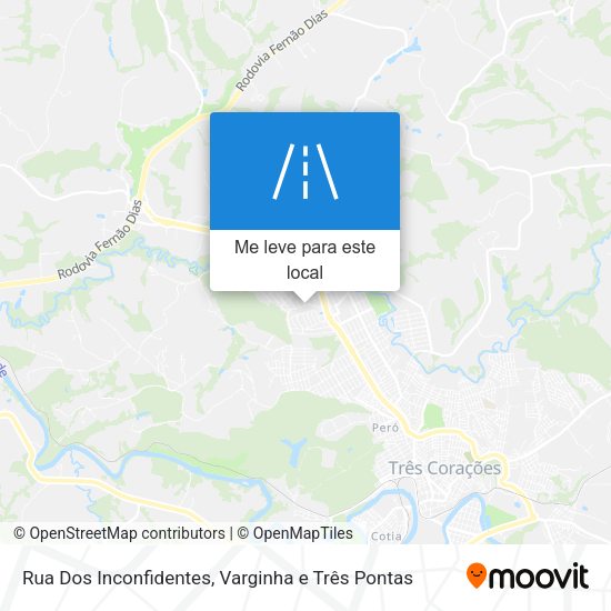 Rua Dos Inconfidentes mapa