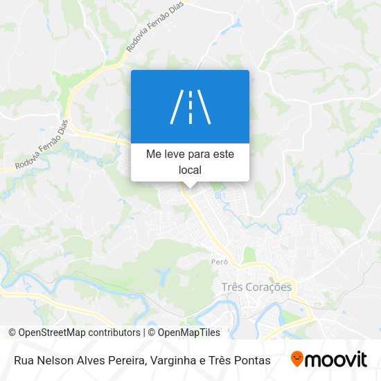 Rua Nelson Alves Pereira mapa